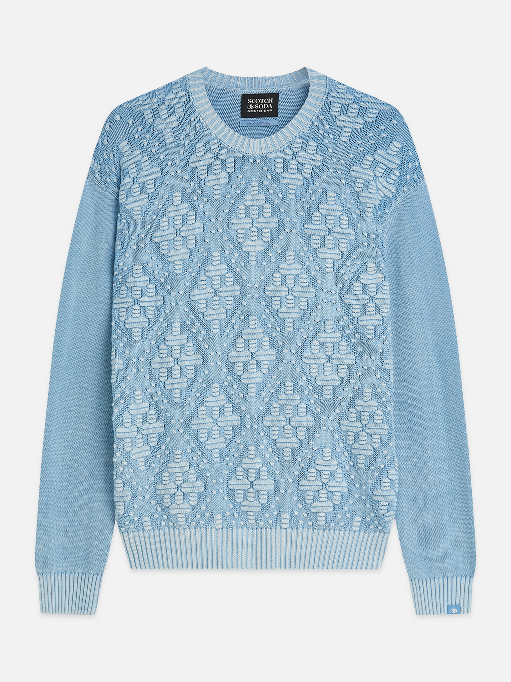 Structured Cotton Dropped Shoulder Pullover