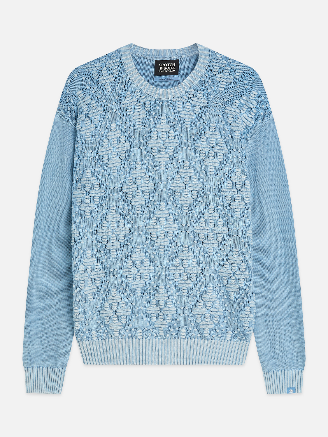 Structured Cotton Dropped Shoulder Pullover