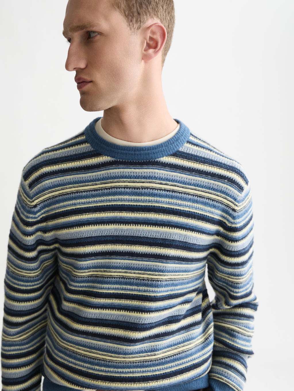 Soft Knit Stripe Regular-Fit Pullover
