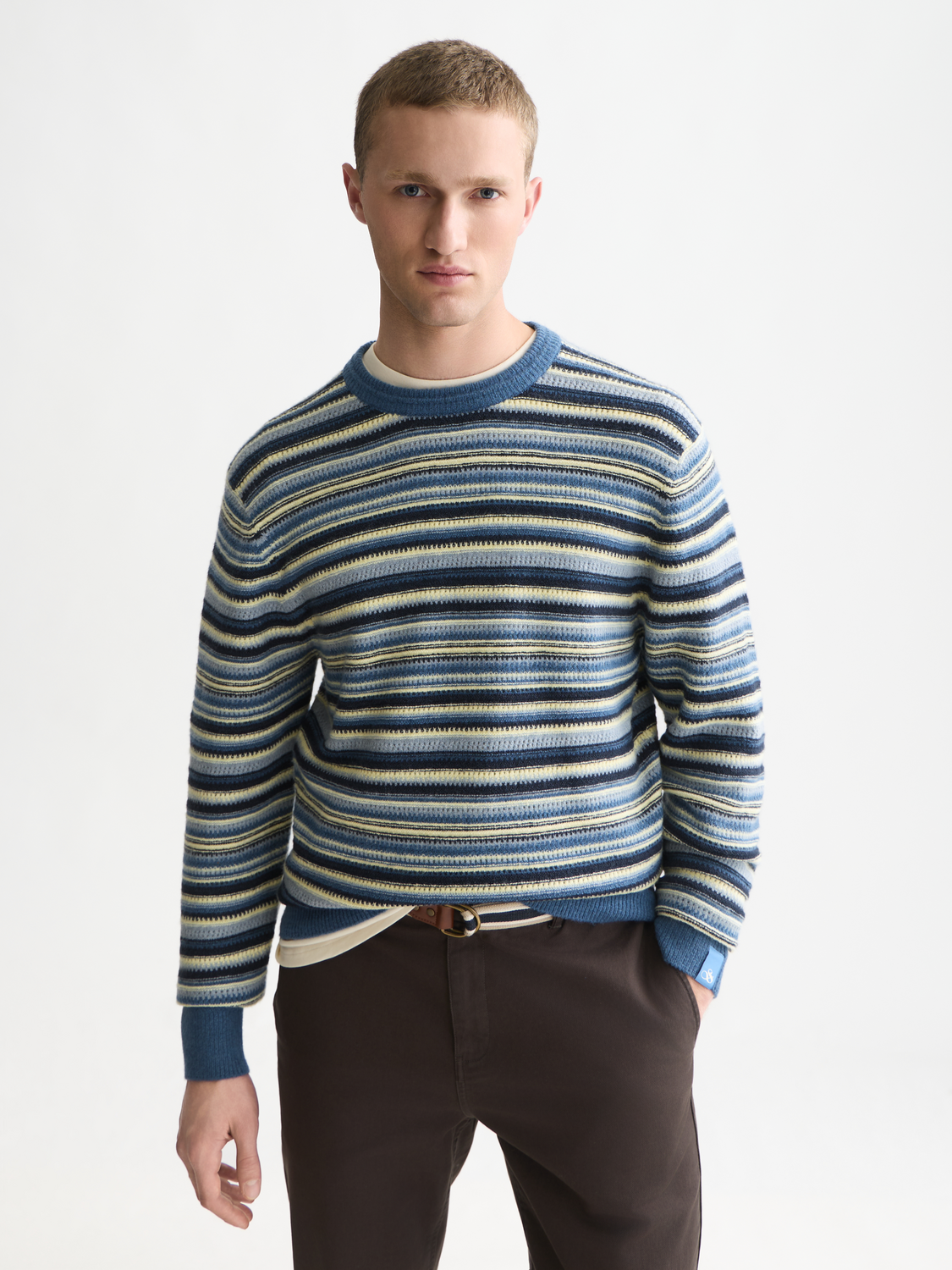 Soft Knit Stripe Regular-Fit Pullover
