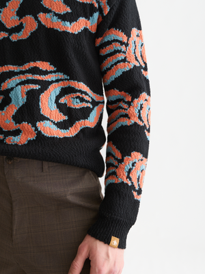 Cotton-Blend Jacquard Knit Pullover