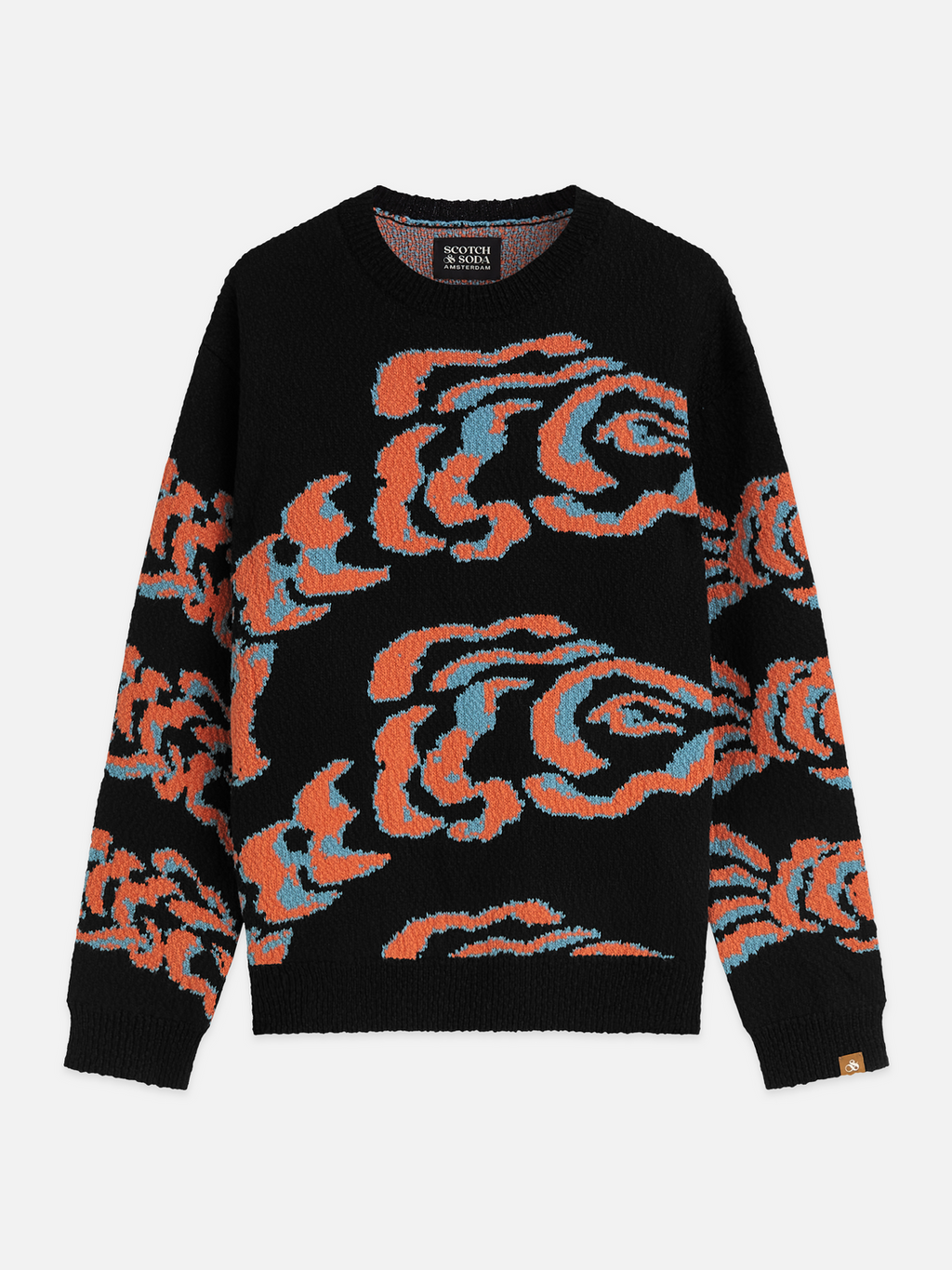 Cotton-Blend Jacquard Knit Pullover