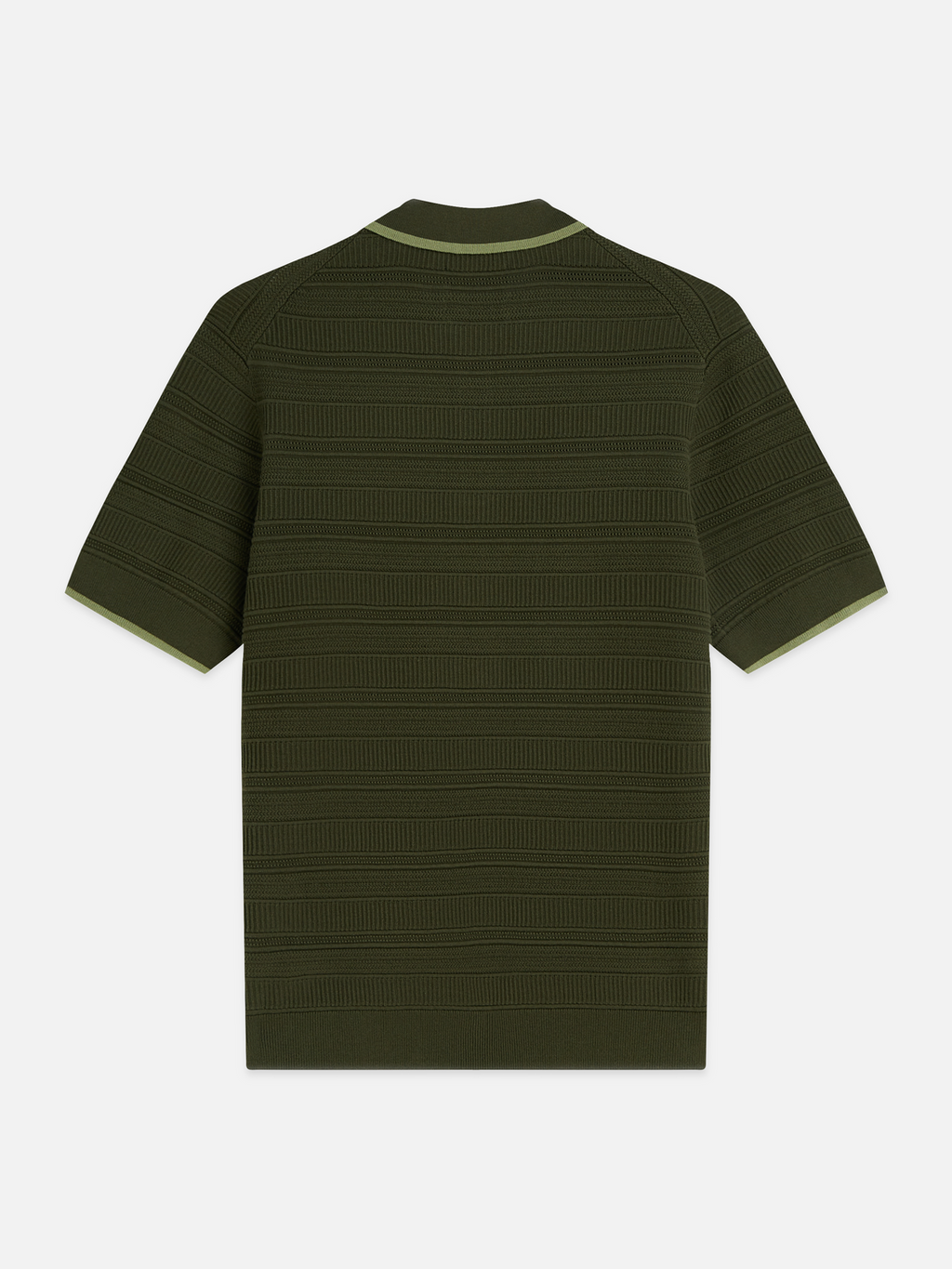 Structured Knitted Regular-Fit Polo