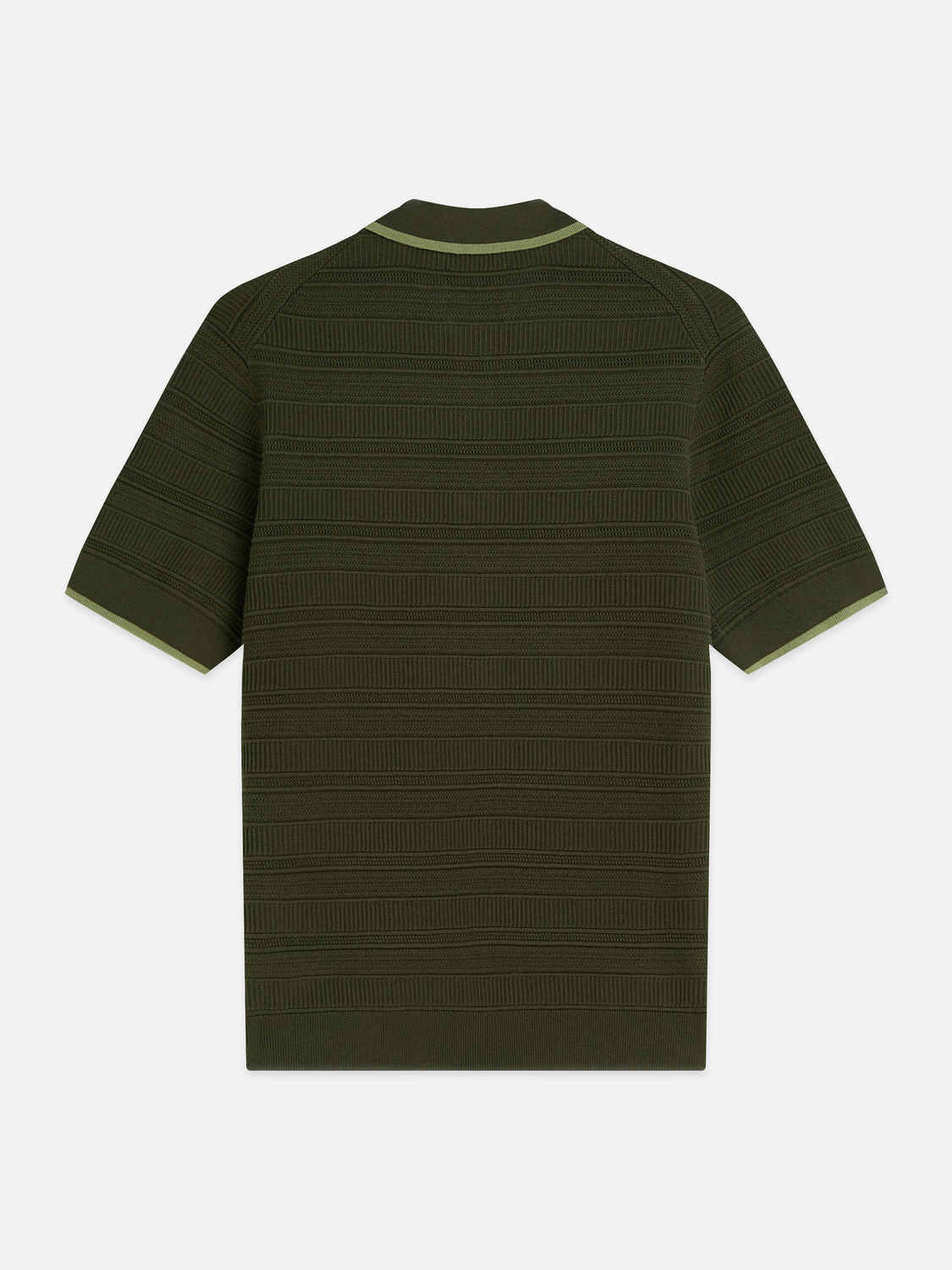 Structured Knitted Regular-Fit Polo