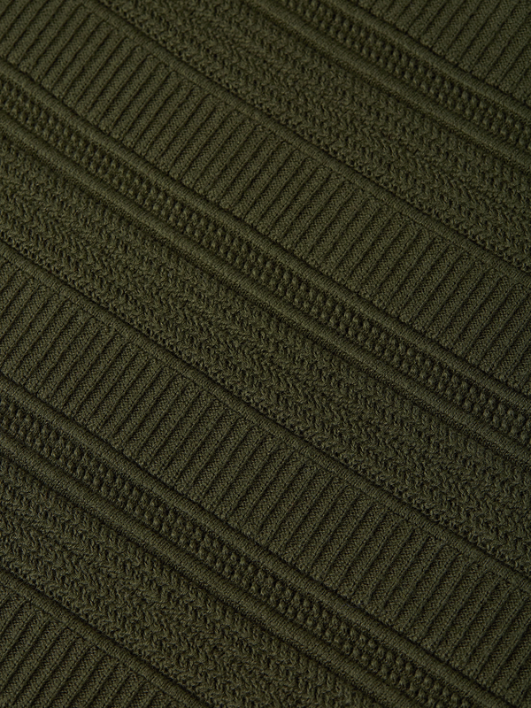 Structured Knitted Regular-Fit Polo
