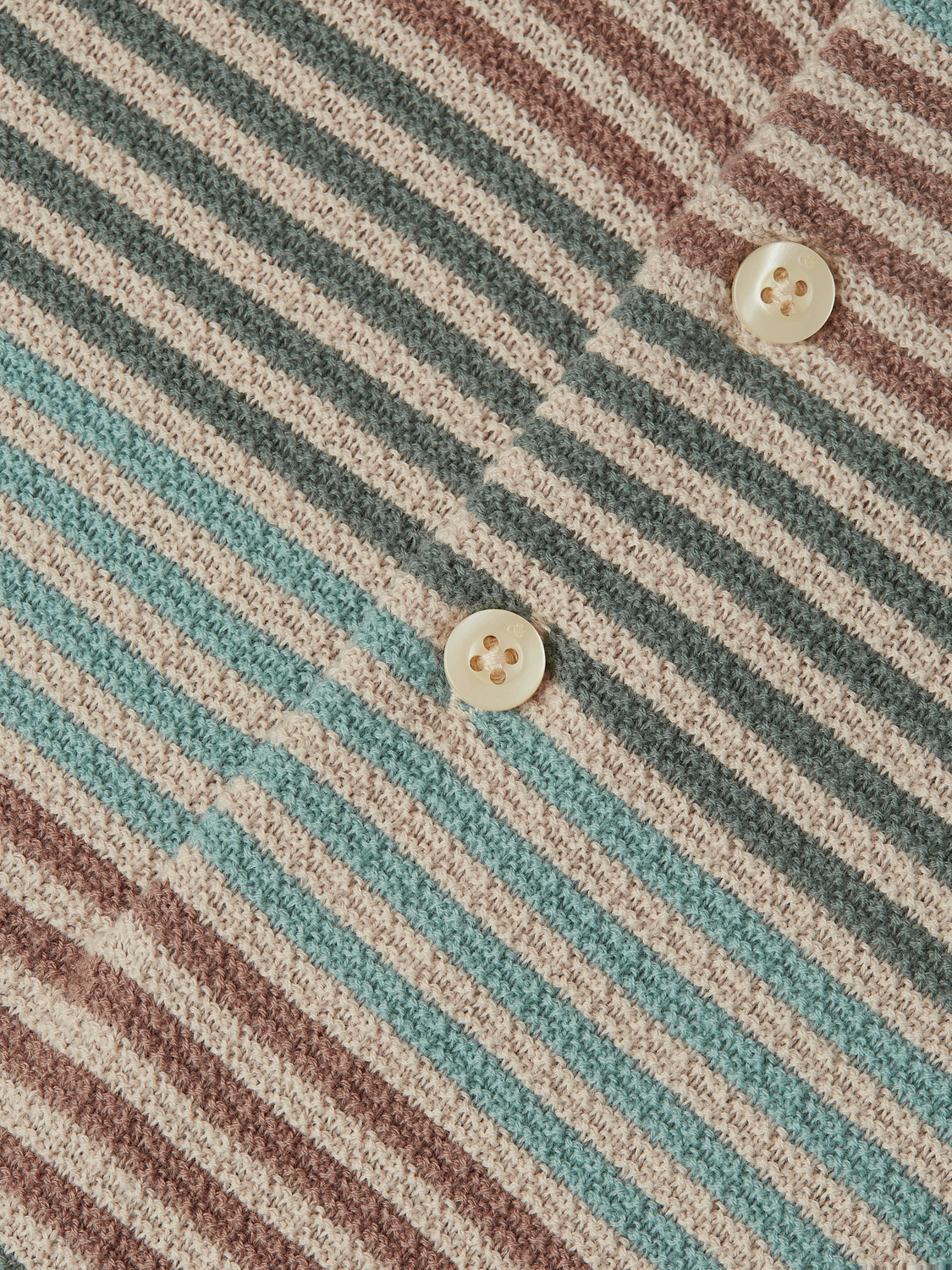 Striped Knitted Regular-Fit Polo