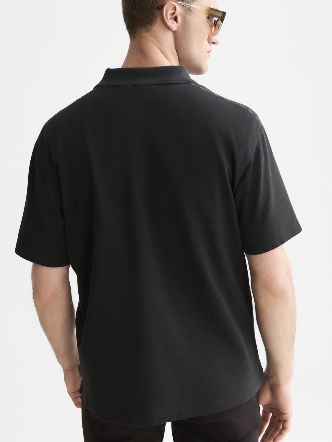 Pique Relaxed-Fit Garment Dyed Polo