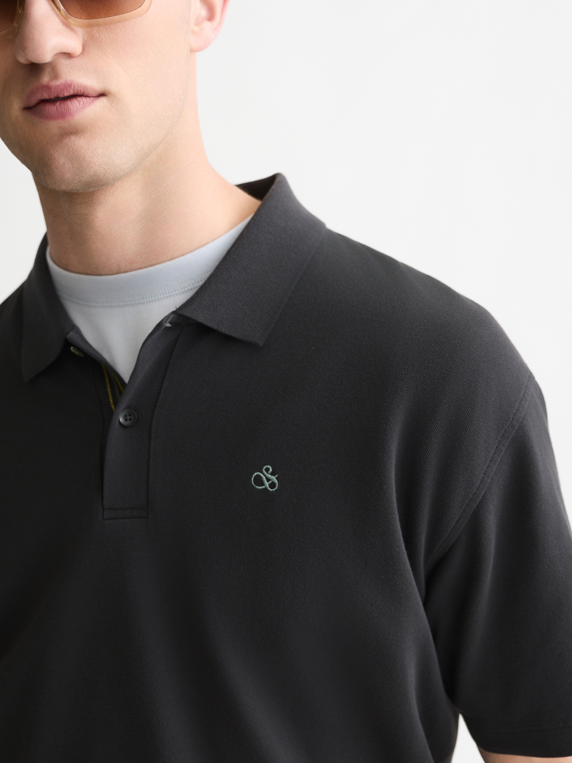 Pique Relaxed-Fit Garment Dyed Polo