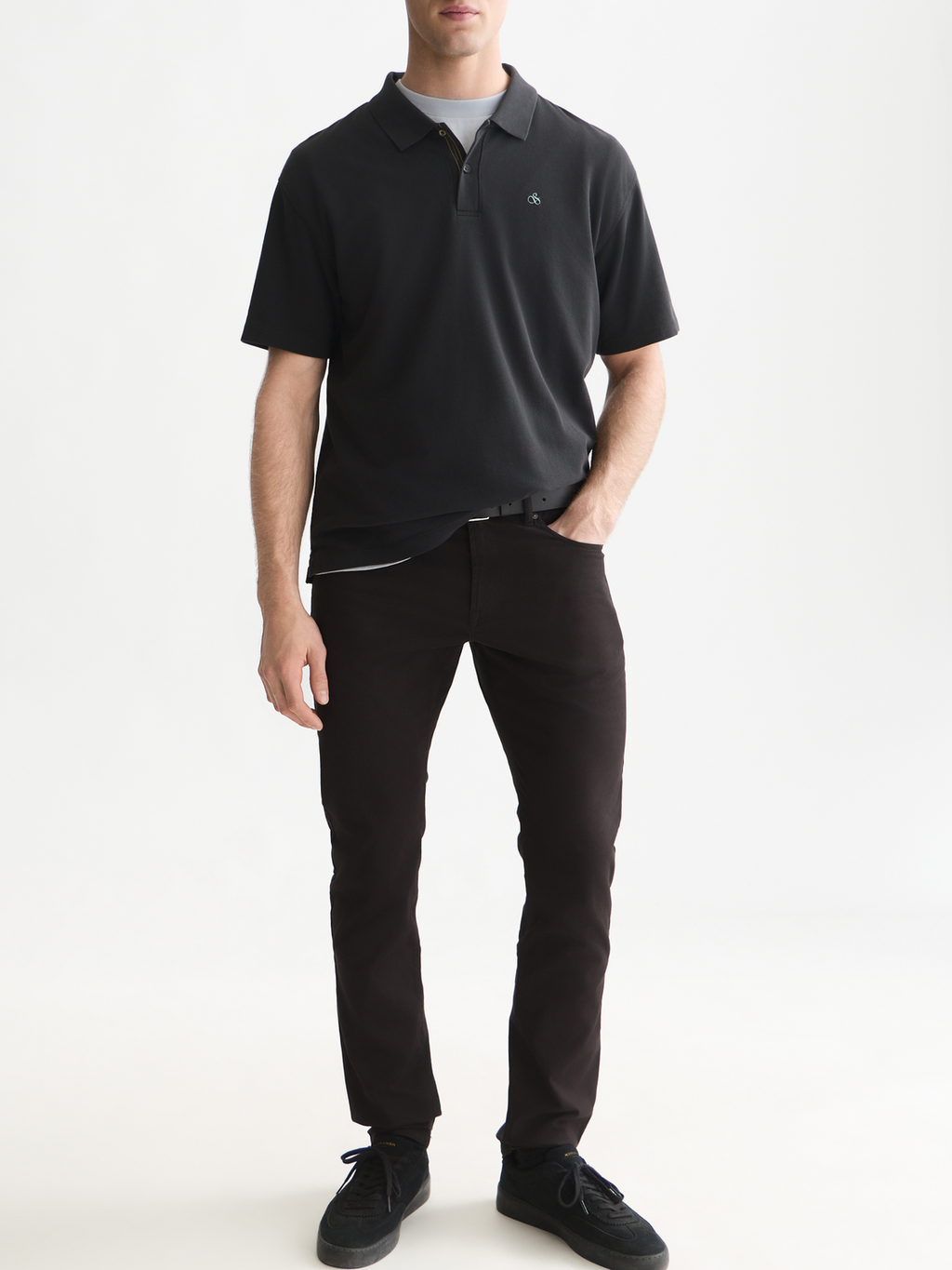 Pique Relaxed-Fit Garment Dyed Polo