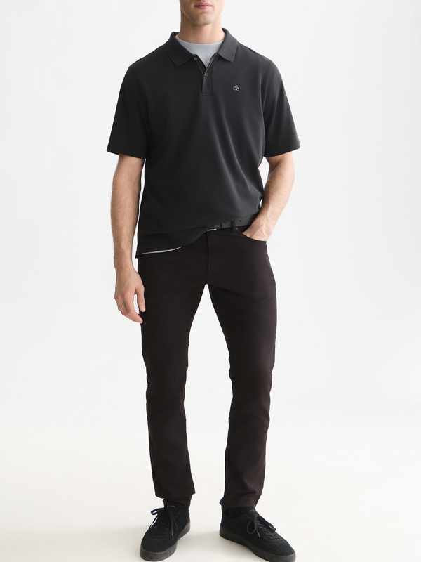 Pique Relaxed-Fit Garment Dyed Polo