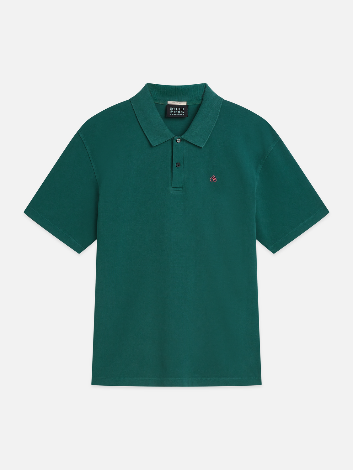 Pique Relaxed-Fit Garment Dyed Polo