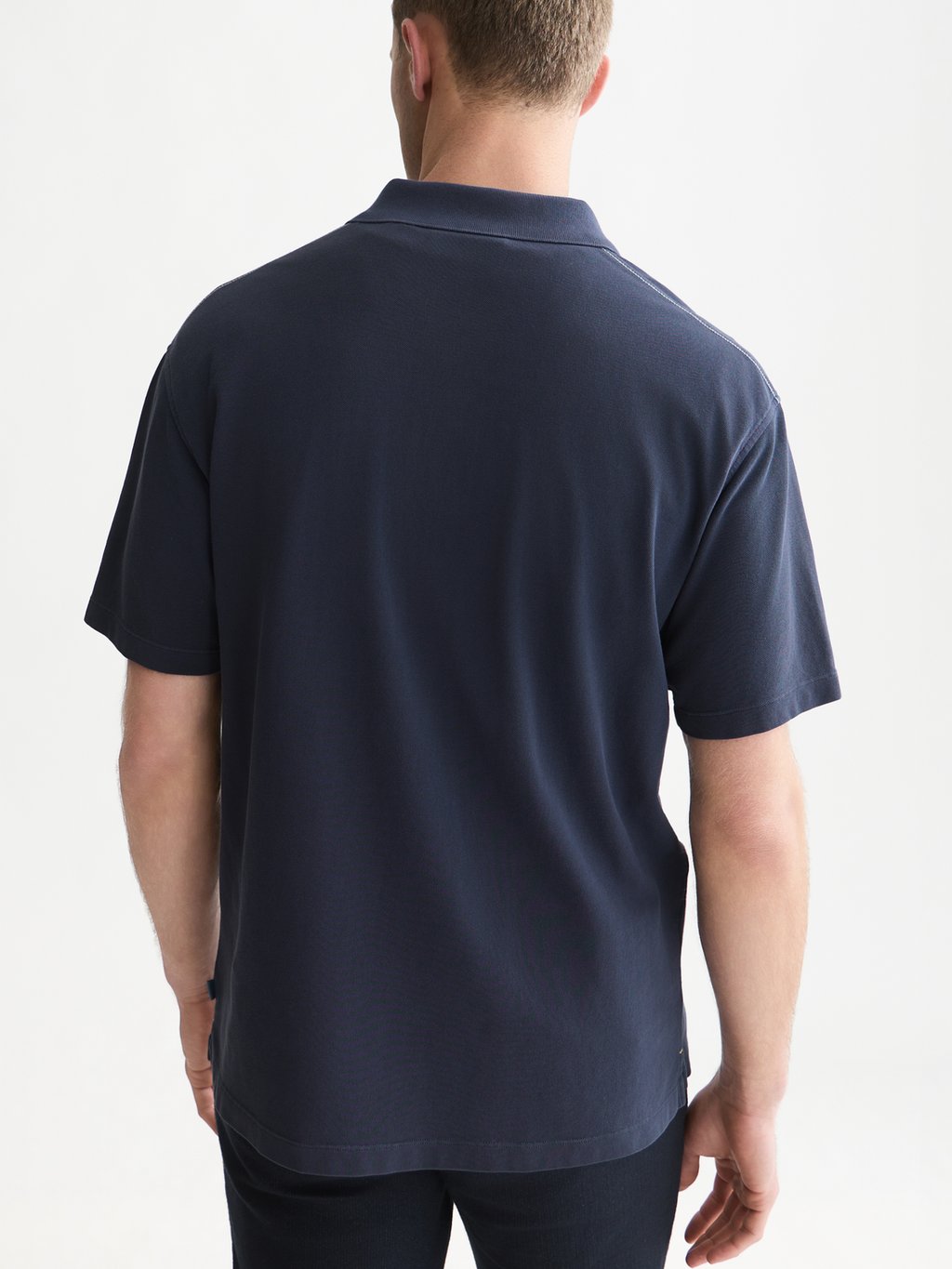 Pique Relaxed-Fit Garment Dyed Polo