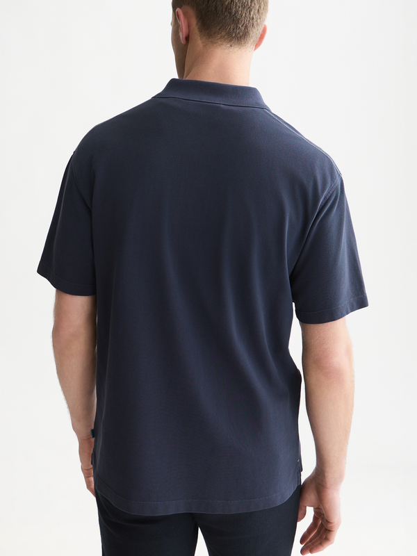 Pique Relaxed-Fit Garment Dyed Polo
