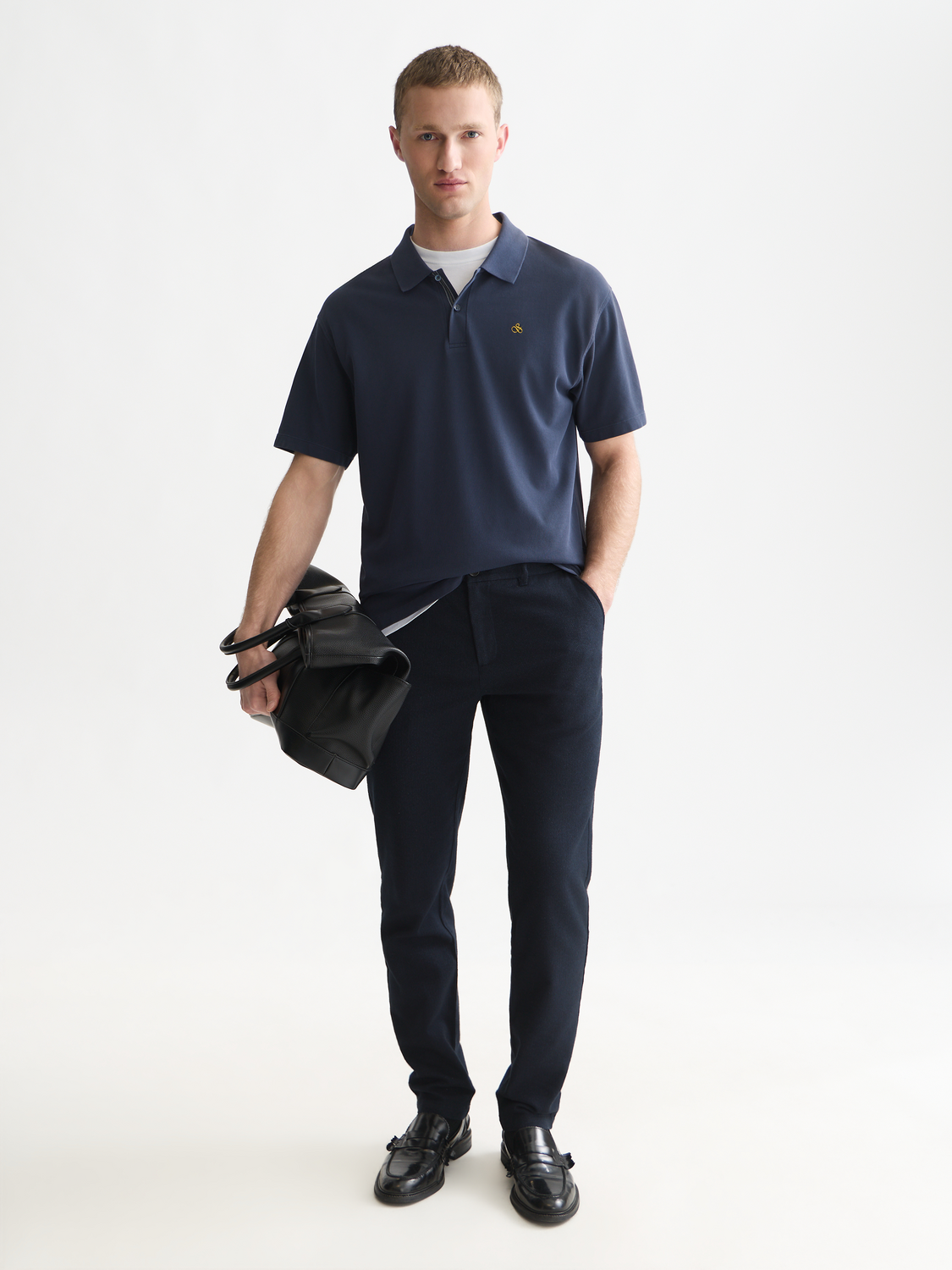 Pique Relaxed-Fit Garment Dyed Polo