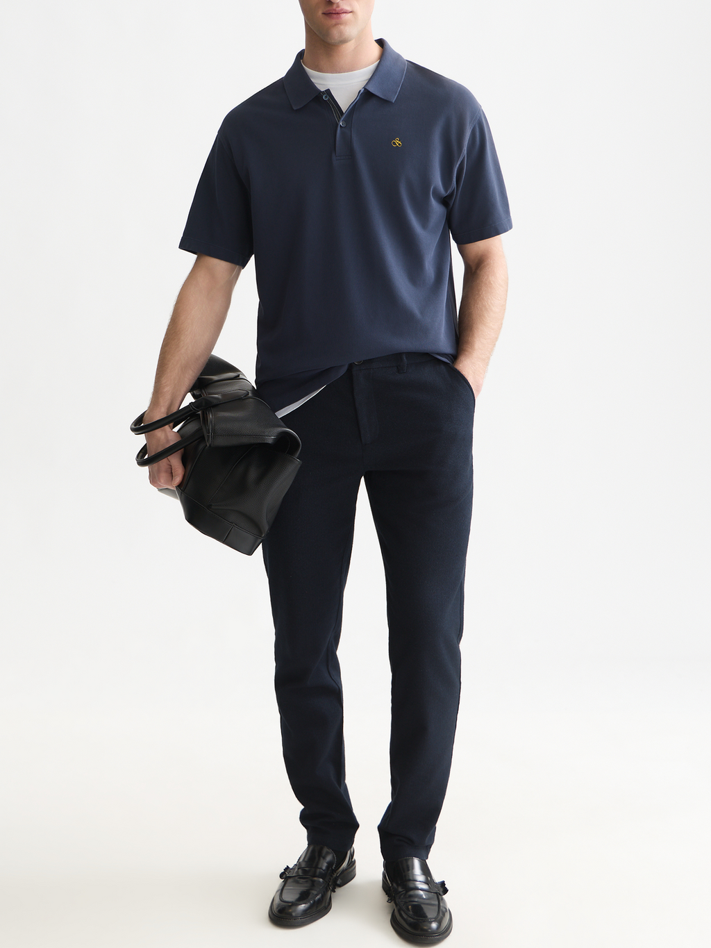 Pique Relaxed-Fit Garment Dyed Polo