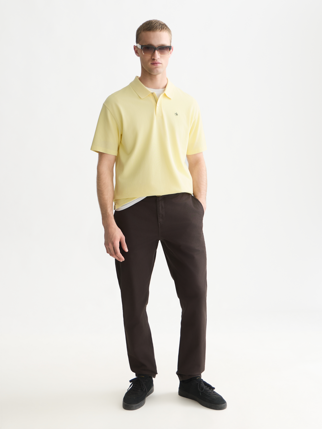 Pique Relaxed-Fit Garment Dyed Polo