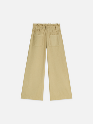 Girls' Paper Bag High Rise Wide-Leg Pant