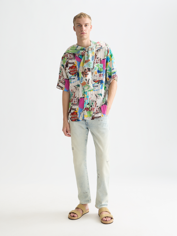 Scotch & Soda x Basquiat Printed Relaxed-Fit Short-Sleeved Shirt