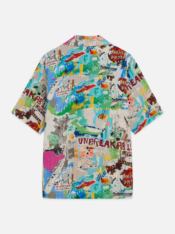 Scotch & Soda x Basquiat Printed Relaxed-Fit Short-Sleeved Shirt