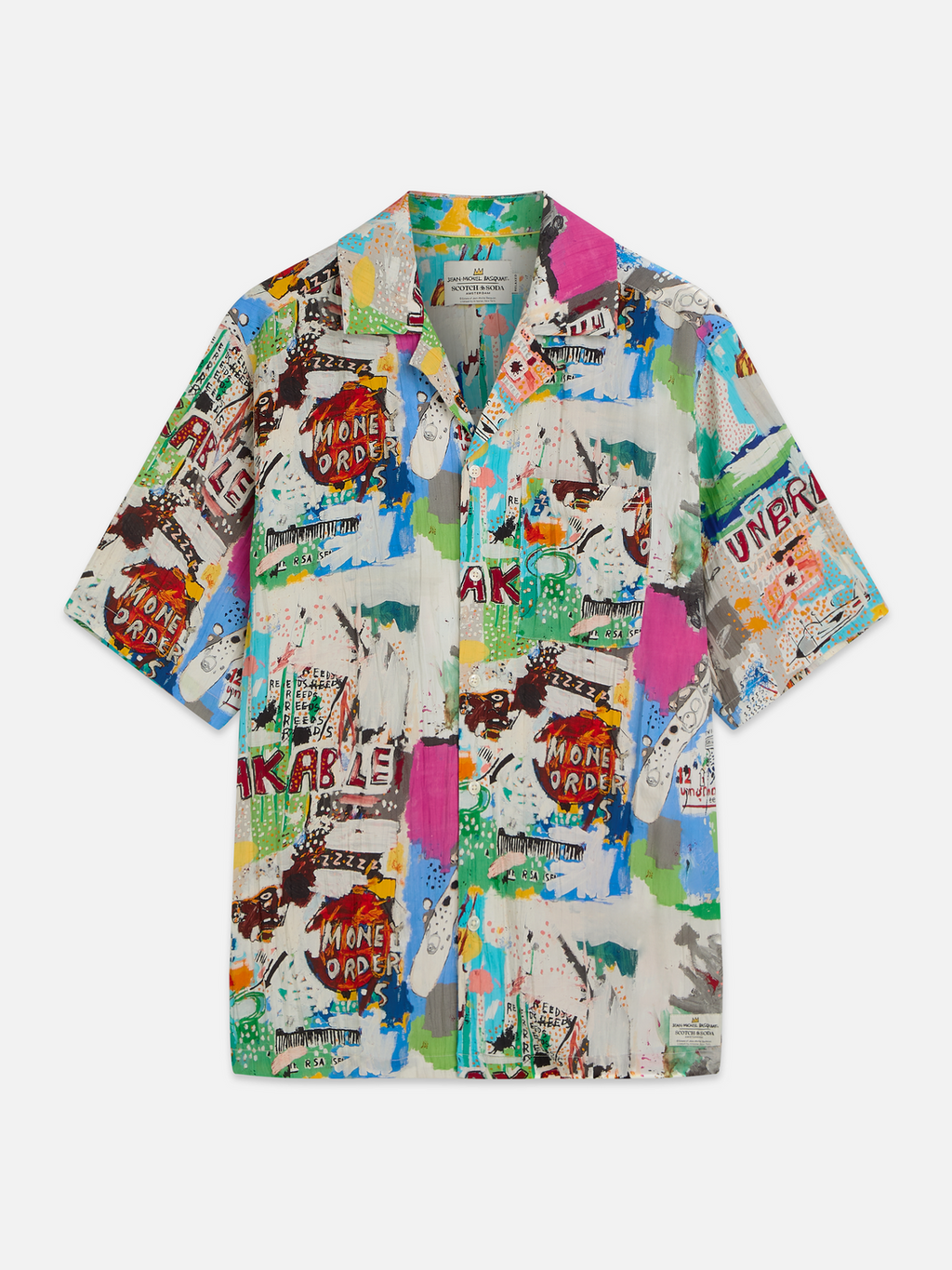 Scotch & Soda x Basquiat Printed Relaxed-Fit Short-Sleeved Shirt