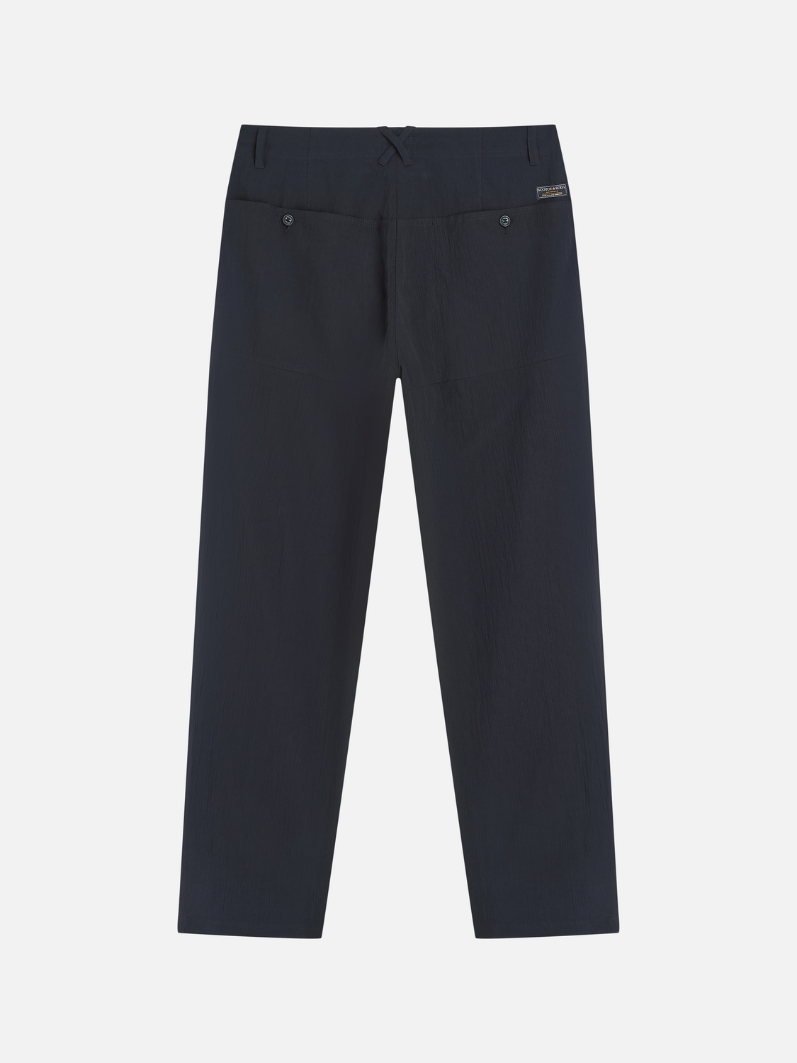 Crinckled Cotton-Blend Relaxed Straight-Fit Chino