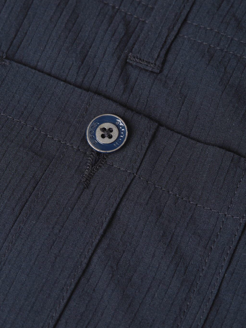 Crinckled Cotton-Blend Relaxed Straight-Fit Chino