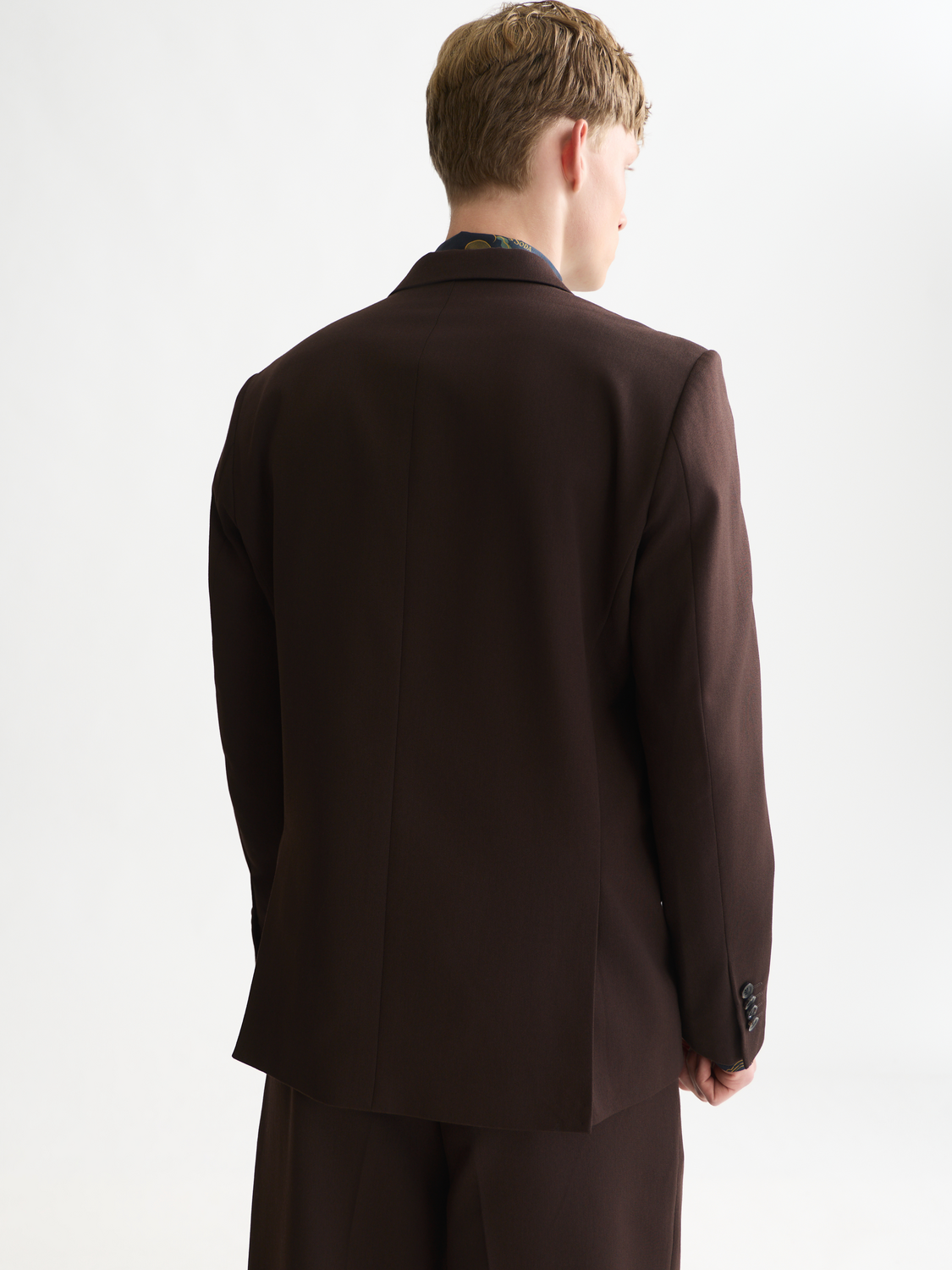 Double-Breasted Wool-Blend Relaxed-Fit Blazer