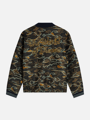 Festive Jacquard Blouson Jacket