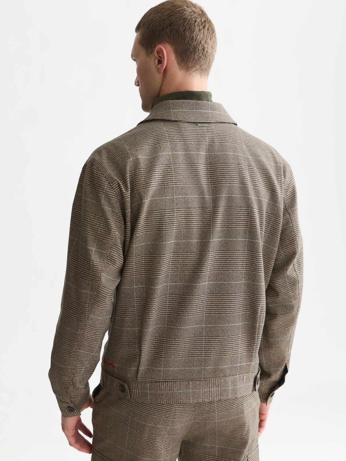 Tailored Check Blouson Jacket