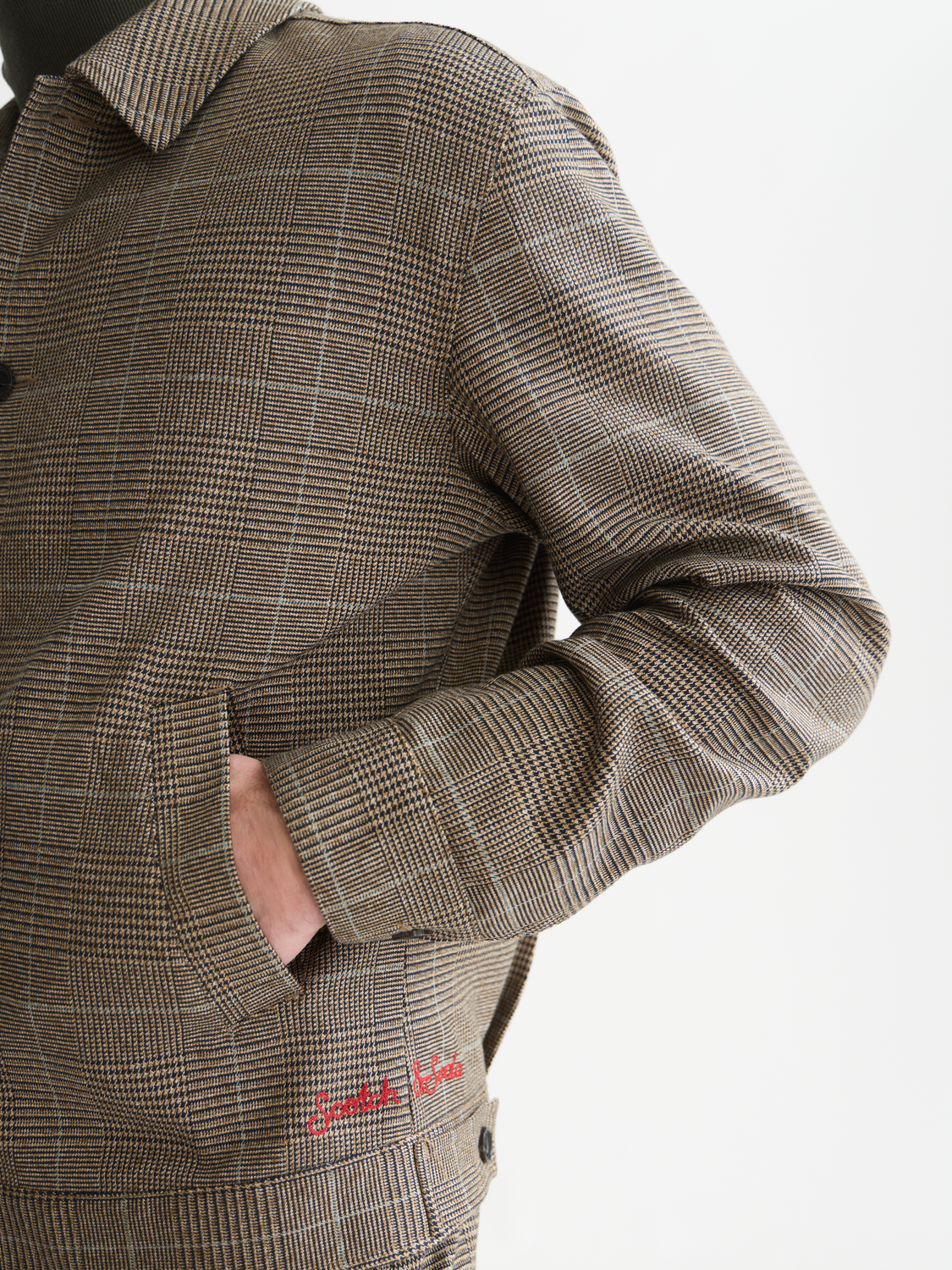 Tailored Checked Blouson