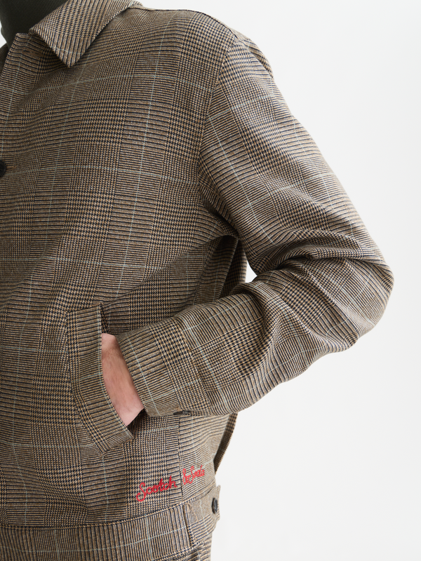 Tailored Check Blouson Jacket