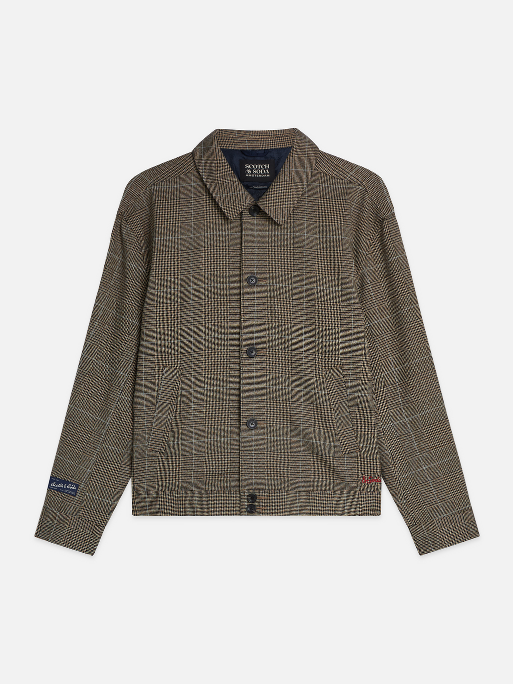 Tailored Check Blouson Jacket