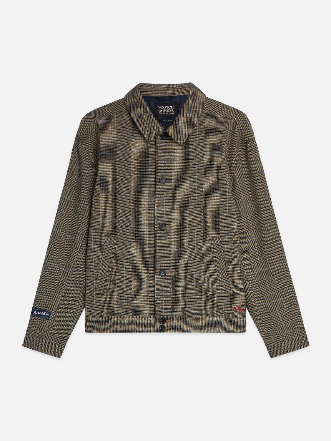 Tailored Check Blouson Jacket