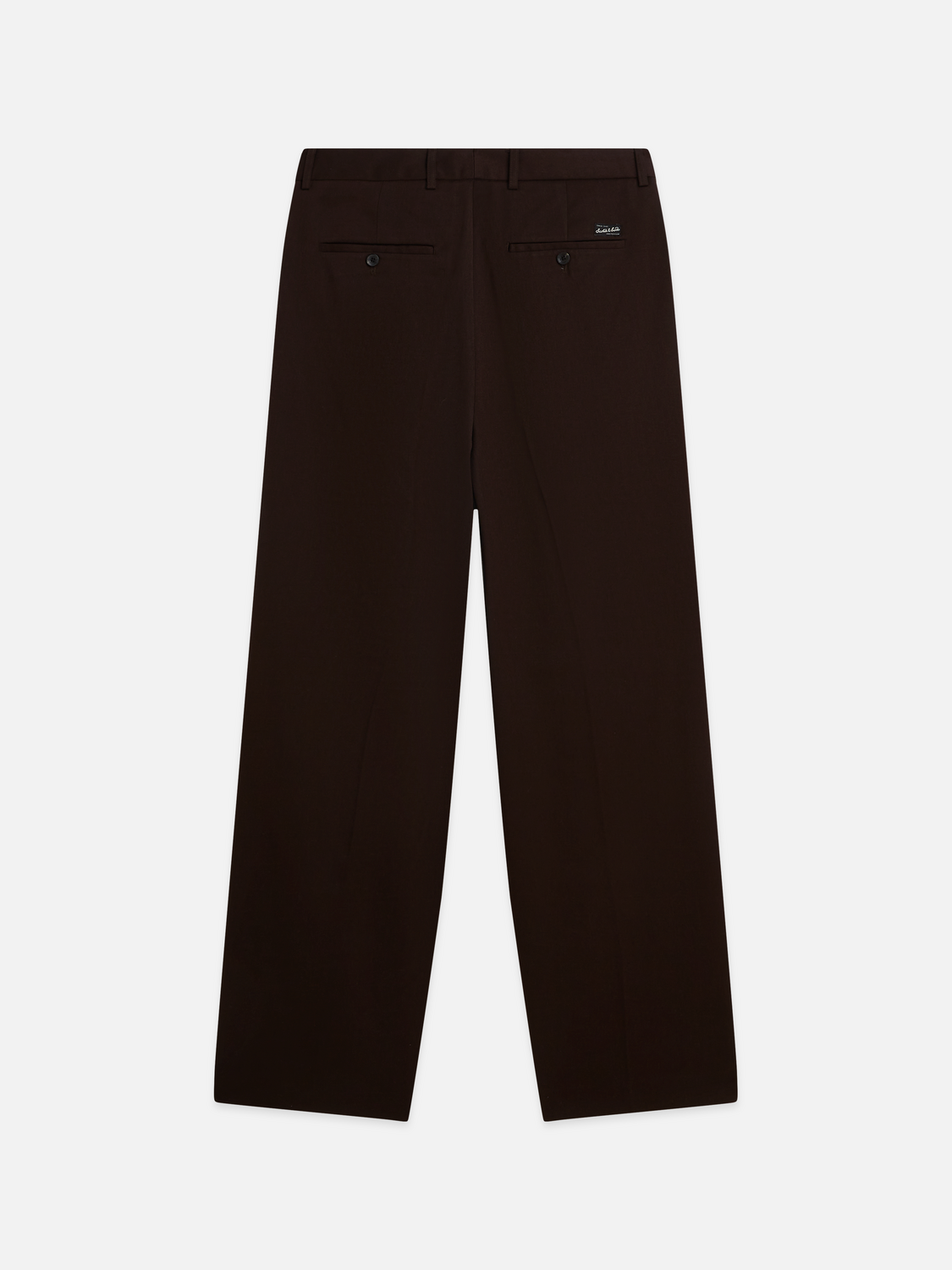 Pleated Wool-Blend Relaxed Straight-Fit Chino