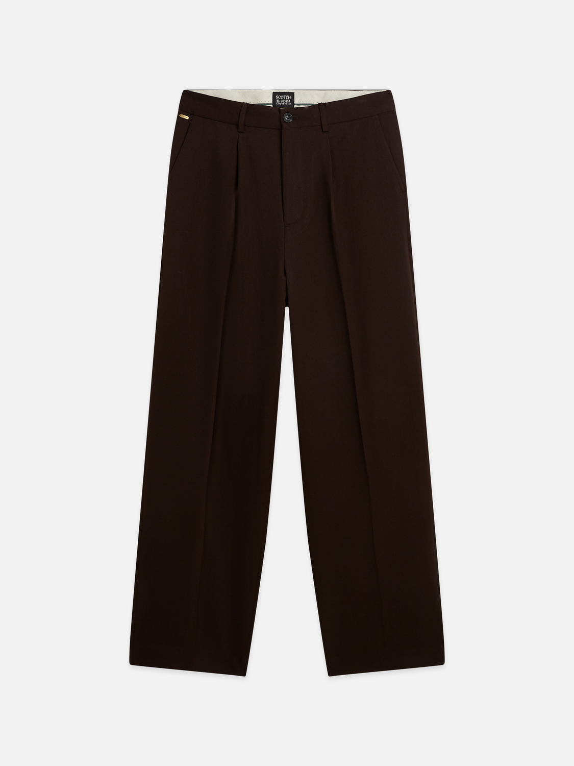 Pleated Wool-Blend Relaxed Straight-Fit Chino