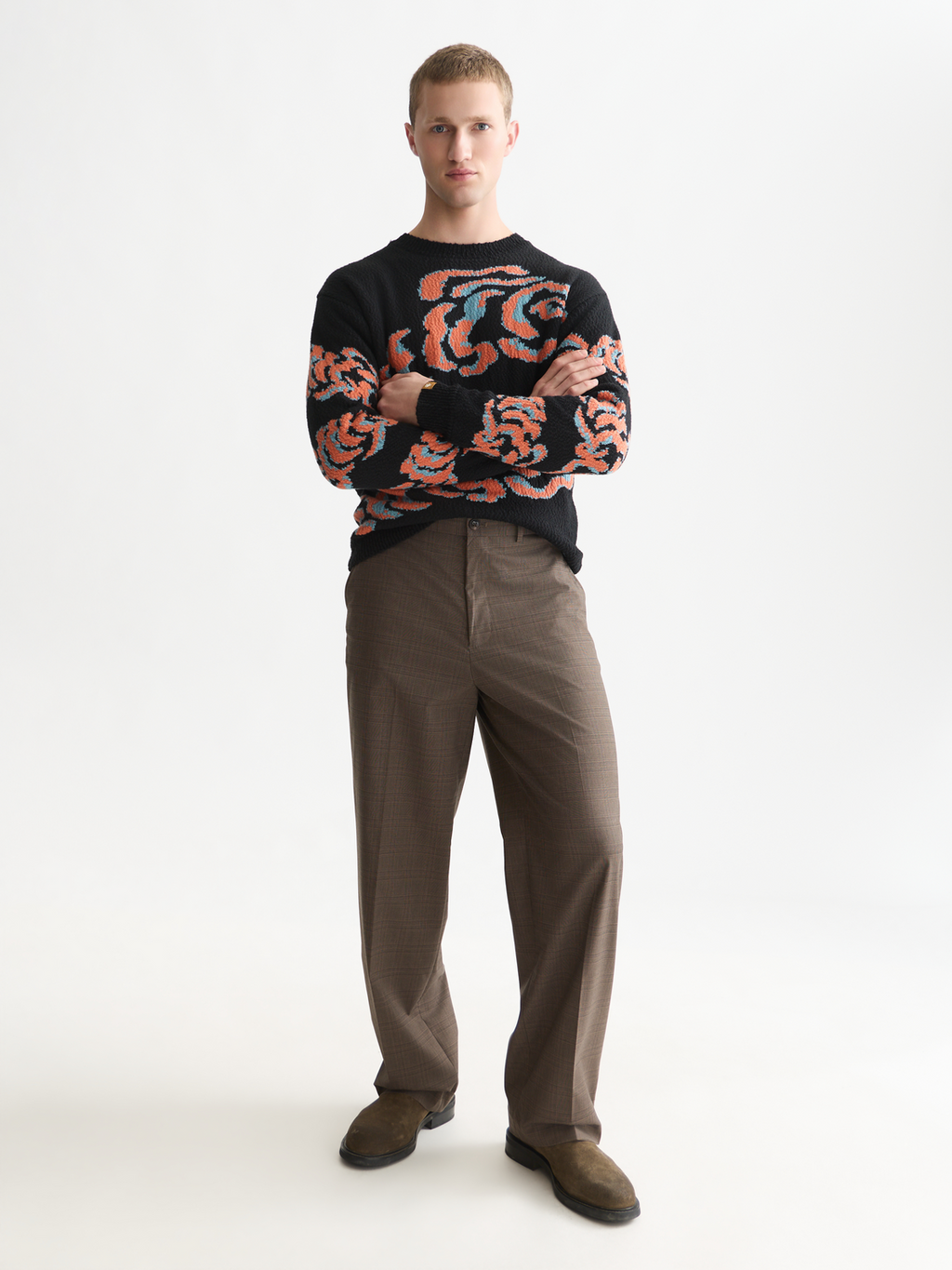 Milo Yarn-Dyed Wool-Blend Relaxed Straight-Fit Chino