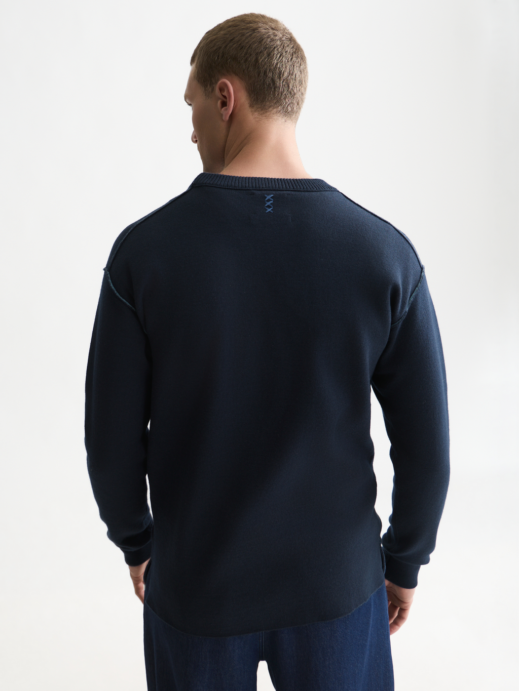 Double Face Merino-Blend Relaxed-Fit Pullover