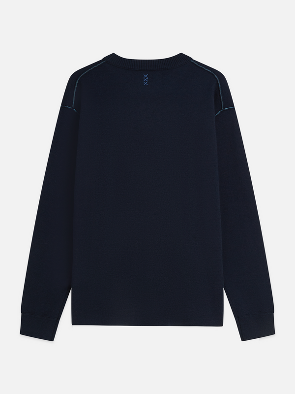 Double Face Merino-Blend Relaxed-Fit Pullover
