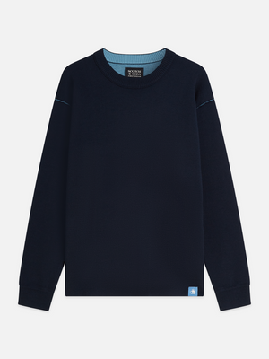 Double Face Merino-Blend Relaxed-Fit Pullover