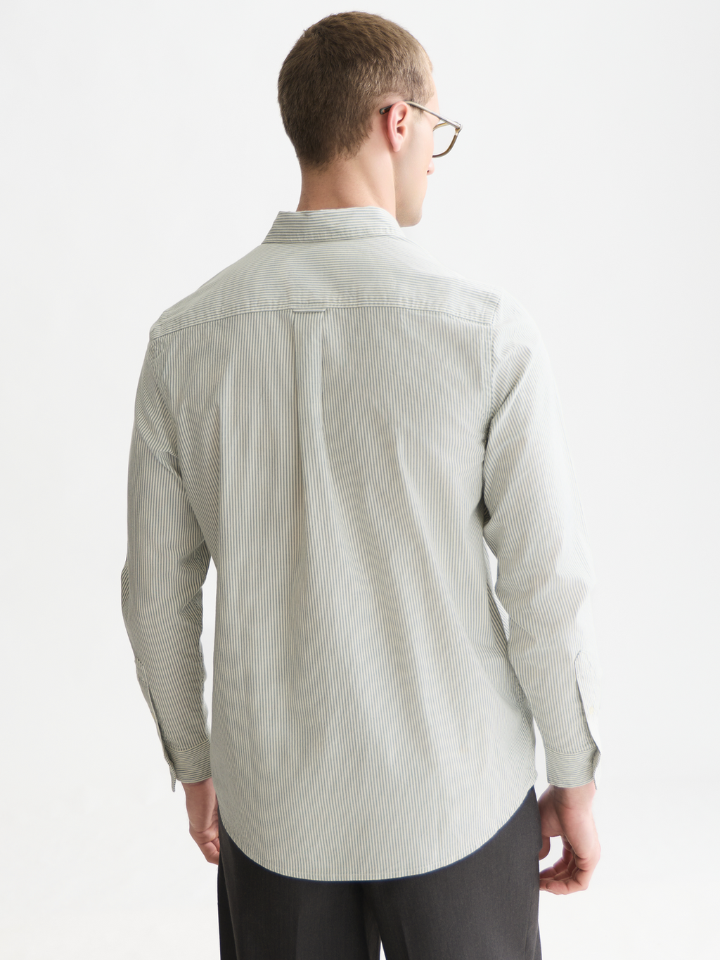 Seasonal Essentials Cotton Oxford Striped Shirt