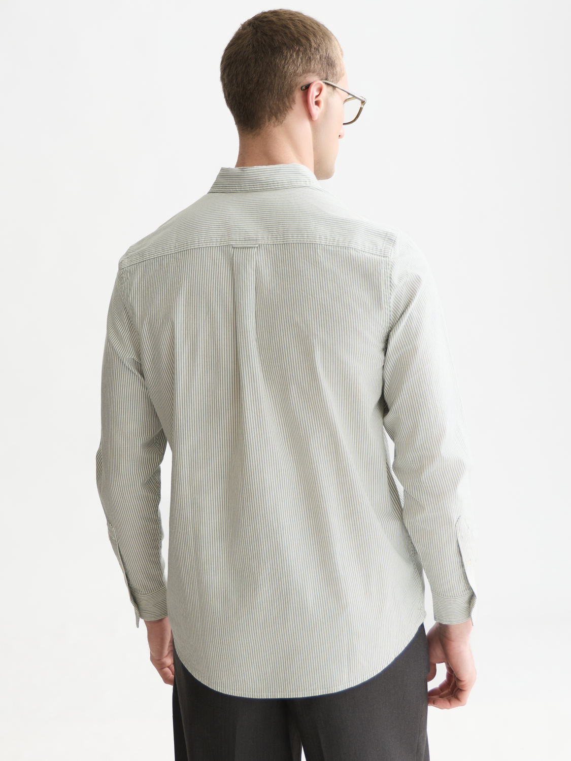 Seasonal Essentials Cotton Oxford Striped Shirt