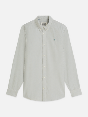 Seasonal Essentials Cotton Oxford Striped Shirt