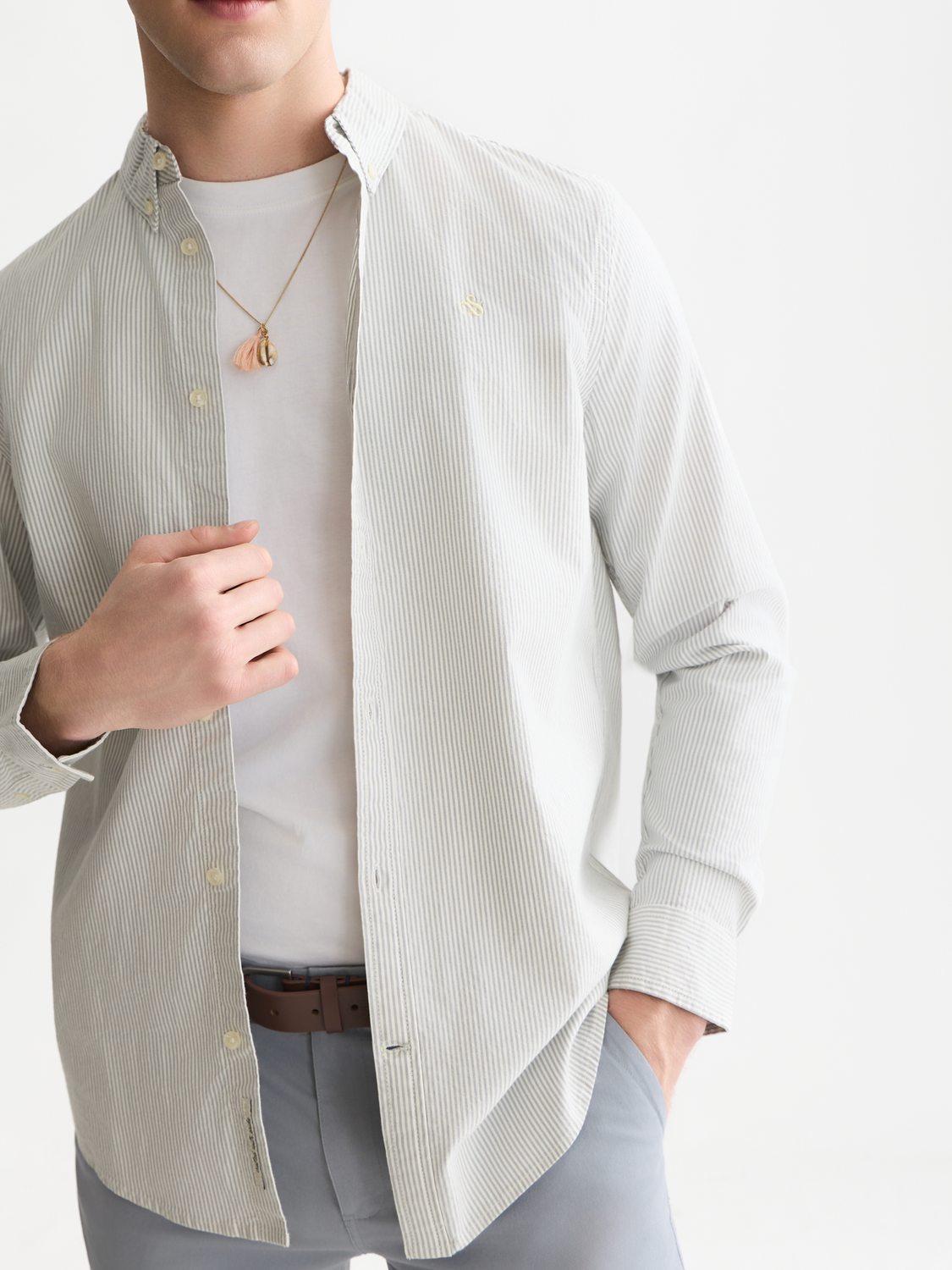 Seasonal Core Oxford Striped Regular-Fit Shirt