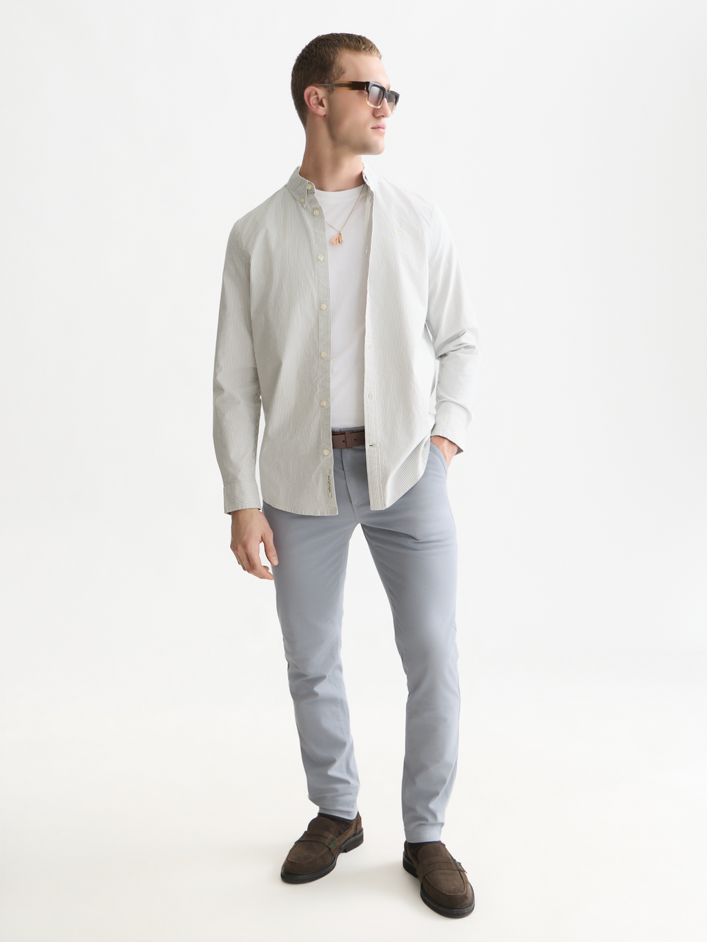 Seasonal Core Oxford Striped Regular-Fit Shirt