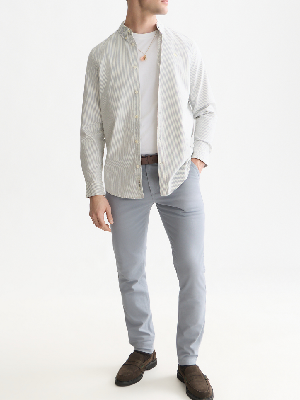 Seasonal Core Oxford Striped Regular-Fit Shirt