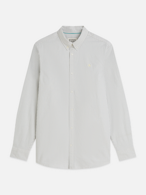 Seasonal Essentials —  Oxford Striped Regular-Fit Shirt