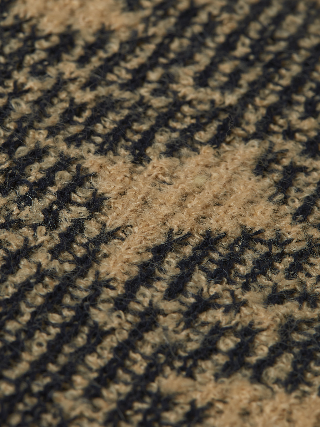 Jacquard Wool-Blend Extra Dropped Shoulder Pullover