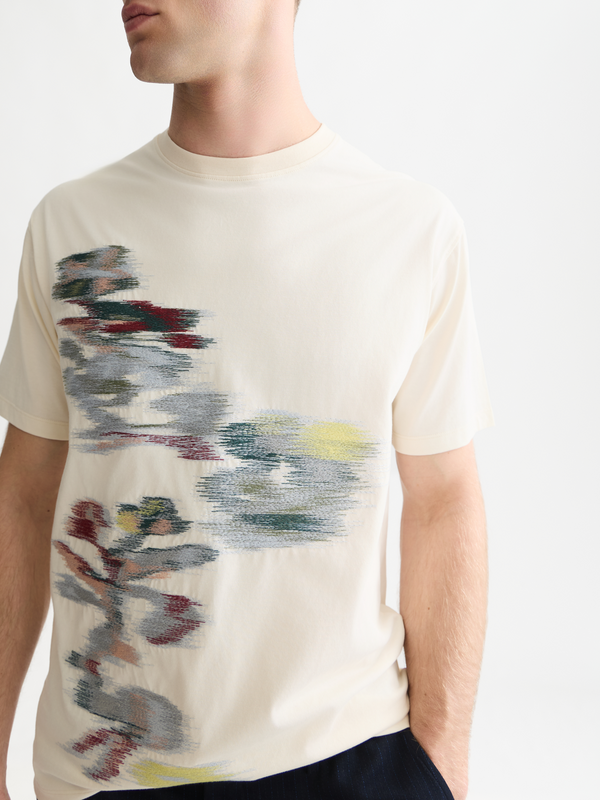 T-Shirt mit Stickerei und lockerer Passform