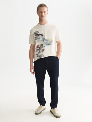 T-Shirt mit Stickerei und lockerer Passform