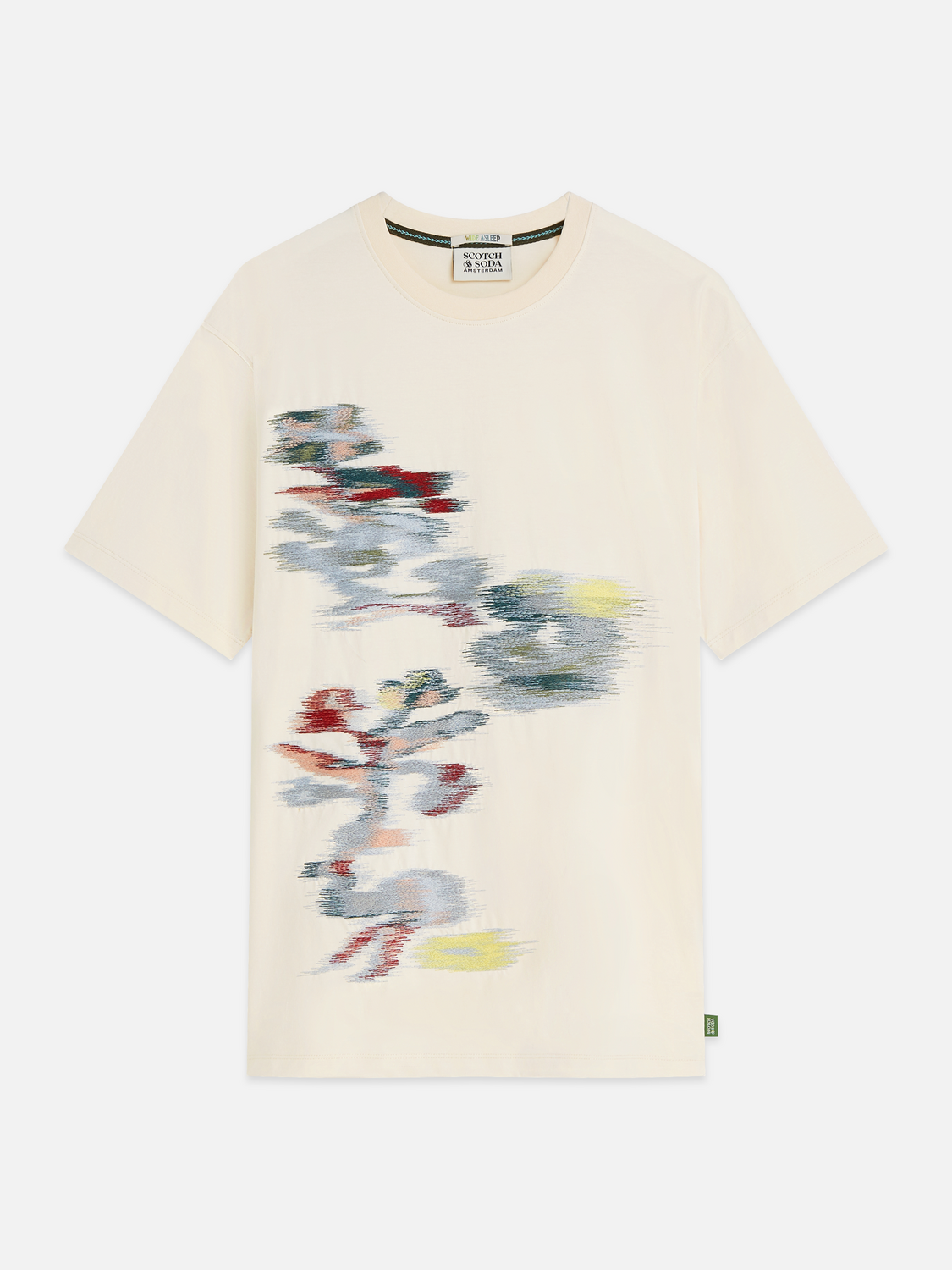 Embroidery Placed Artwork Loose-Fit T-Shirt